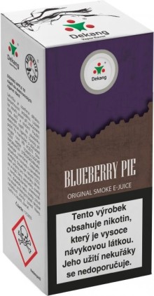 Liquid Dekang Blueberry Pie 10ml - 11mg (Borůvkový koláč)