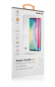 Ochranné tvrzené sklo ALIGATOR GLASS FULL, Samsung S20+, černá