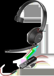 Plantronics Blackwire 5210, USB-C, náhlavní souprava na jedno ucho se sponou