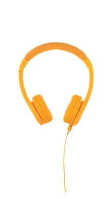 BuddyPhones Explore+  dětská drátová sluchátka s mikrofonem, žlutá