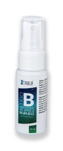 Strunecká Trio B - kombinace vitaminů B6, B9, B12 ve spreji 30 ml