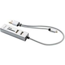 YENKEE YHC 103SR USB C OTG HUB+čtečka
