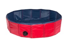Karlie Skládací bazén pro psy modro/červený 80x20cm