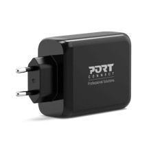 PORT CONNECT Síťová nabíječka pro USB-C a  USB-A, 120 W, černá