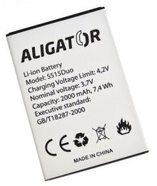 Baterie ALIGATOR S515 Duo, Li-Ion 2000 mAh, originální