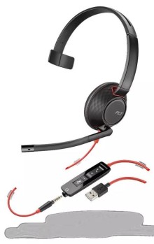Plantronics Blackwire 5210, USB-A, náhlavní souprava na jedno ucho se sponou