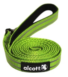 Alcott reflexní vodítko pro psy, zelené, velikost L