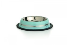 Beeztees Miska nerezová STRIPES s protiskluzovým povrchem 180ml