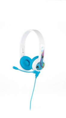 BuddyPhones StudyBuddy - dětská sluchátka s mikrofonem, modrá