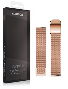 Náhradní kovový řemínek pro Aligator Watch Grace 16mm, rosegold