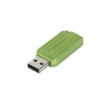 64GB USB Flash 2.0 PIN STRIPE Store'n'Go, eukalyptově zelená