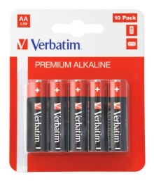 Alkalické AA /LR6/ baterie 10ks/pack Verbatim