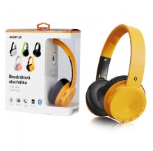 Bluetooth sluchátka ALIGATOR AH02, FM, SD karta, hořčicově žlutá