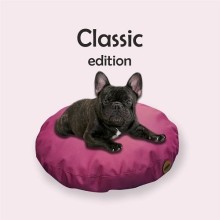 REDANT Pelech pro psy Polštář kulatý Puff Bordó