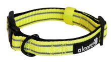 Alcott Reflexní obojek pro psy, žlutý, velikost S