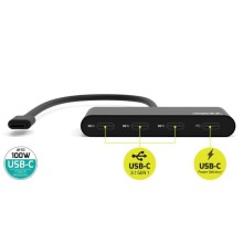 PORT CONNECT USB-C HUB, 3x USB-C 3.1 + 1x USB-C 100W PD