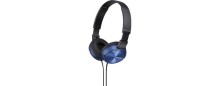 Sony MDRZX310, modrá náhlavní sluchátka řady ZX
