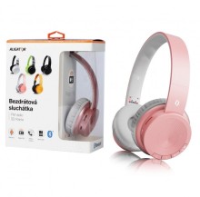 Bluetooth sluchátka ALIGATOR AH02, FM, SD karta, rosegold
