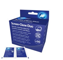 AF Screen-Clene Duo - Antistatické čistící ubrousky na obrazovky AF suchý/mokrý (20+20ks)