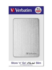 HDD 2.5" 1TB USB 3.2/USB-C Gen 1 ALU Slim stříbrný, externí disk Store ‘n’ Go Verbatim