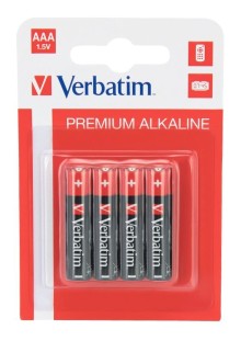 Alkalické AAA /LR03/ baterie 4ks/pack Verbatim