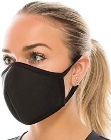 FACIAL bavlněná maska s filtrem PM2.5 - černá