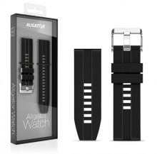 Náhradní silikonový řemínek pro Aligator Watch Pro a Aligator Watch Pro X 22mm, černý