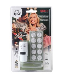 COLOP Little NIO Christmas (10 ks motivů+razítko+polštářek šedé barvy)