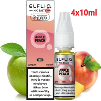 Liquid ELFLIQ Nic SALT Apple Peach 4x10ml - 20mg