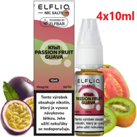 Liquid ELFLIQ Nic SALT Kiwi Passion Fruit Guava 4x10ml - 10mg