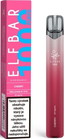 Elf Bar 1000 elektronická cigareta 20mg Cherry