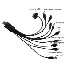 Univerzální USB kabel 10v1, bulk NTA0030