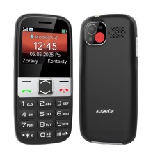 ALIGATOR A775 Senior černý + stolní nabíječka