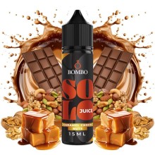 Příchuť Bombo Solo Juice S&V 15ml Caramel Choco Nuts (Čokoláda s karamelem a ořechy)