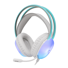 White Shark herní headset PEACOCK 2, pro PC, PS4/PS5, Mac, bílá