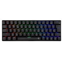 White Shark bezdrátová herní mechanická klávesnice KAIKEN, CZ/SK, červený SW, černá (GK-3111)
