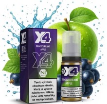 Liquid X4 Bar Juice - Černý rybíz a jablko (Blackcurrant Apple) 10ml - 10mg