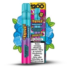 Kurwa Rocket Blueberry Sour Ice 20mg 1 200 potahů
