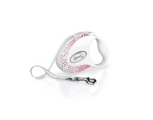 Flexi Vodítko Glam Composition S pásek 3m Pearl White