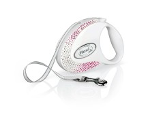 Flexi Vodítko Glam Composition M pásek 5m Pearl White