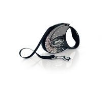 Flexi Vodítko Glam Splash S pásek 3m Crystal