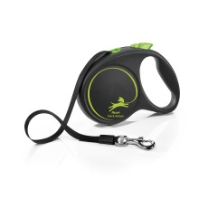 Flexi Vodítko Black Design L pásek 5m černo-zelené