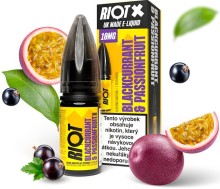 Liquid RIOT X Salt Blackcurrant & Passionfruit (Černý rybíz a marakuja) 10ml-10mg