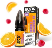Liquid RIOT X Salt Orange & Raspberry Ice (Ledový pomeranč a malina) 10ml-20mg