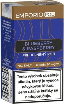 EMPORIO POD cartridge Blueberry & Raspberry 20mg 1Pack