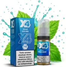 Liquid X4 Bar Juice - Čerstvá máta (Fresh Mint) 10ml - 10mg