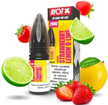 Liquid RIOT X Salt Strawberry Lemon & Lime (Jahoda, citron a limetka) 10ml-10mg