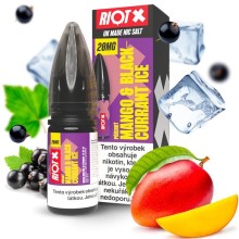 Liquid RIOT X Salt Mango & Blackcurrant Ice (Ledové mango a černý rybíz) 10ml-20mg