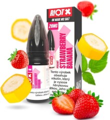 Liquid RIOT X Salt Strawberry Banana (Jahoda a banán) 10ml-20mg