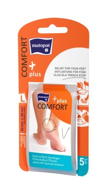 Matopat Comfort Plus hydrokoloidní náplast L 42x68mm 5ks